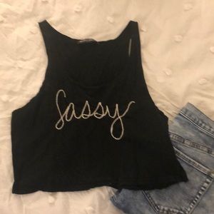 SASSY embroidered top